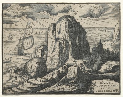 Cliff på kysten av Bartolommeo Coriolano