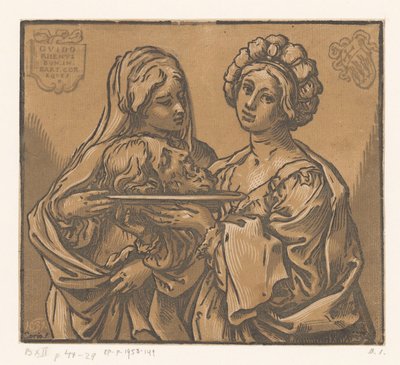Herodias og Salome med hodet til døperen Johannes av Bartolommeo Coriolano