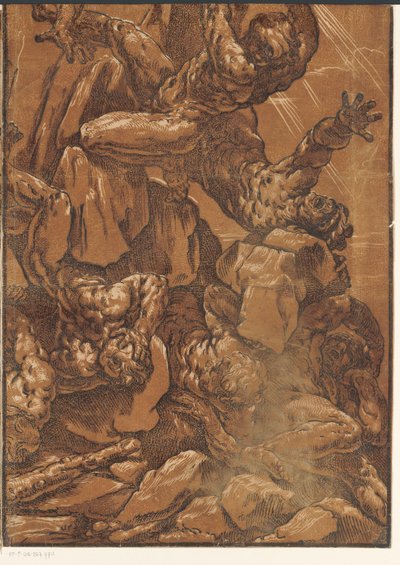 Kjempenes fall (del fire) av Bartolommeo Coriolano