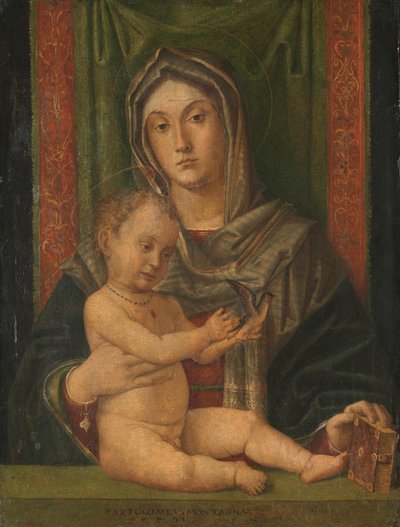 Jomfru og barn av Bartolommeo Montagna (workshop of)