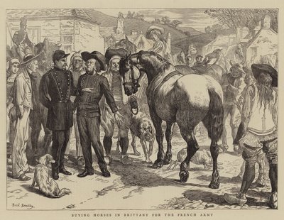 Kjøpe hester i Bretagne for den franske hæren av Basil Bradley
