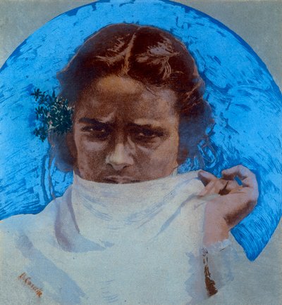 Berber kvinner (farge litho) av Basilio Cascella