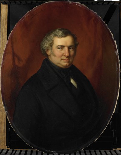 Posthumt portrett av Hendrik André Cornelis Tierens, byfunksjonær i Heusden av Bastiaan de Poorter