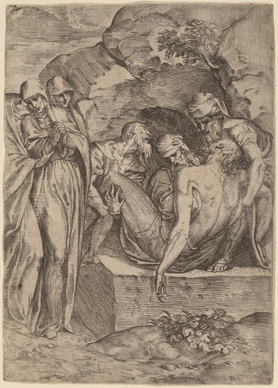 Gravleggingen av Battista Angolo del Moro