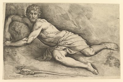 St. Johannes døperen i villmarken, ca. 1552-54. av Battista Franco Veneziano
