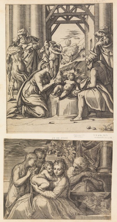 Hellige familie. av Battista del Moro