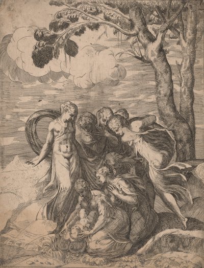 Funnet av Moses, 1540-årene. av Battista del Moro