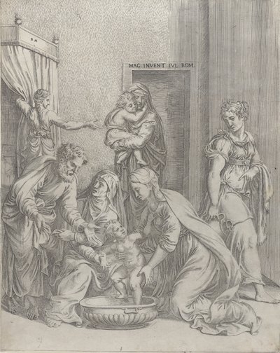Den hellige familie, 1535-73., 1535-73. av Battista del Moro