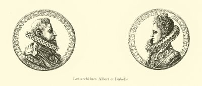 Albert VII, erkehertug av Østerrike og Isabella av Spania, guvernører i de spanske Nederlandene av Belgian School
