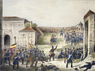 Antwerpen: Det siste angrepet av nederlandske tropper, 27. oktober 1830 av Belgian School