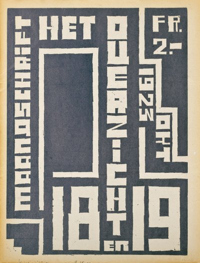 Forside for en utgave fra 1923 av magasinet "The Overview", 1923 av Belgian School