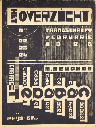 Forside til bladet "Oversikten", ca. 1921-1925 av Belgian School