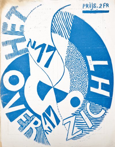 Forside til bladet "Oversikten", ca. 1922-1925 av Belgian School