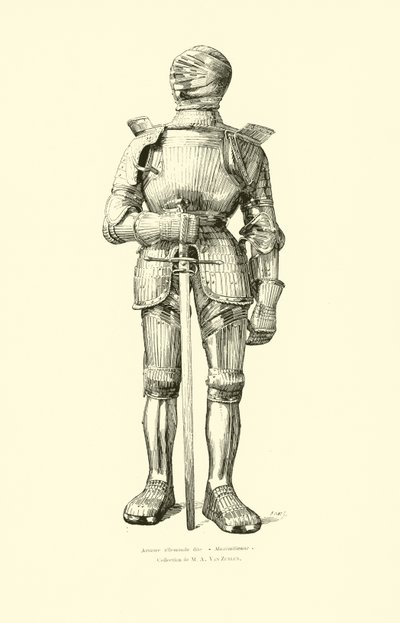 Tysk Maximilian-rustning av Belgian School