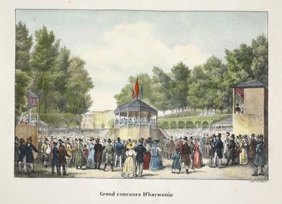 Grand Concours Dharmonie, ca. 1895 (fotokrom) av Belgian School