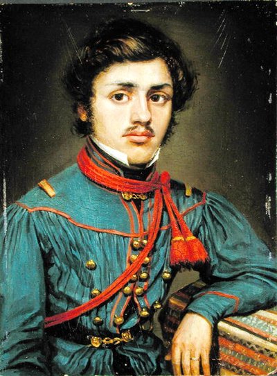 Jean-Baptiste Genie (1809-1882) frivillig fra Louvain i 1830 (olje på panel) av Belgian School