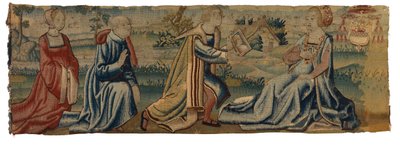 Tapestry, Proposal of Marriage by Proxy, fra Belgia (ull) av Belgian School