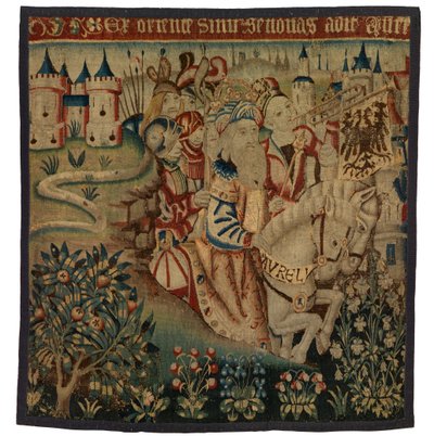 Tapestry, Return of Marius Aurelius, sannsynligvis fra Flandern eller Tournai av Belgian School