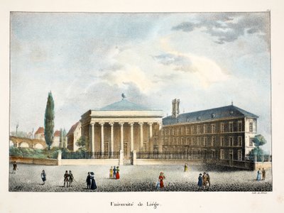 Universitetet i Liege, ca. 1895 (fotokrom) av Belgian School