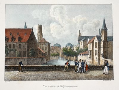 Innvendig utsikt over Brugge, ca. 1895 (photochrom) av Belgian School