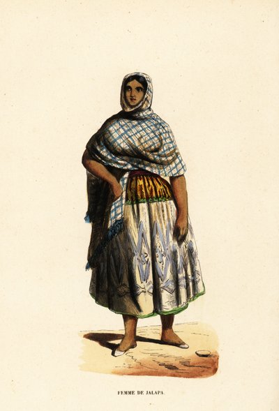 Kvinne fra byen Xalapa, Veracruz, Mexico av Belgian School