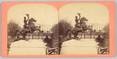 Den kolossale rytterstatuen i bronse av general Andrew Jackson av Bell and Brother
