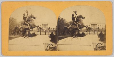 Den kolossale rytterstatuen i bronse av general Andrew Jackson av Bell and Brother
