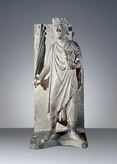 April, statue fra Cycle of Months, Baptistery of Parma av Benedetto Antelami