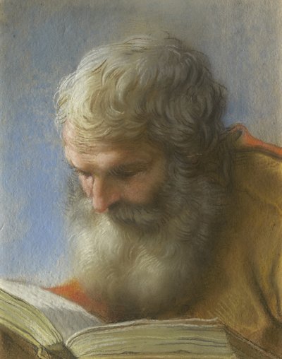 Leder for en apostel som leser, 1712 av Benedetto Luti