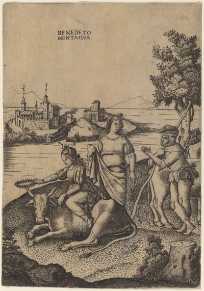 Voldtekten av Europa av Benedetto Montagna