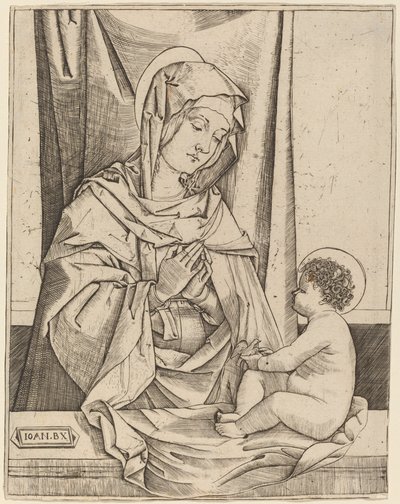 Jomfruen og barnet av Benedetto Montagna