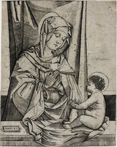 Jomfruen og barnet av Benedetto Montagna