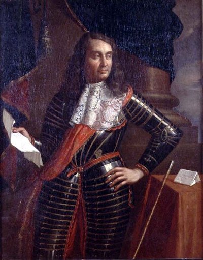 Portrett av grev Alfonso di Novellara, 1666 (par 78358) av Benedetto and Cesare 1637 88 Gennari