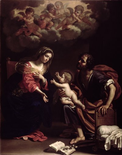 Den hellige familie, 1682 av Benedetto the Younger Gennari