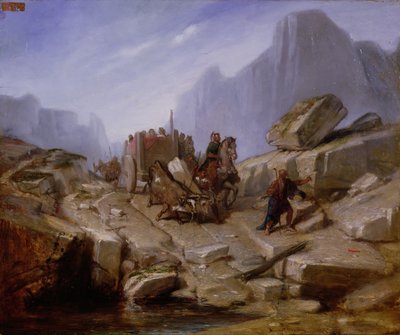 The Taking of Thelesia av Hannibal og hans hær, 1860 av Benedict Masson