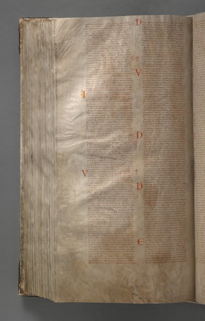 The Codex Gigas (Giant Book) av Benedictine monastery of Podlažice