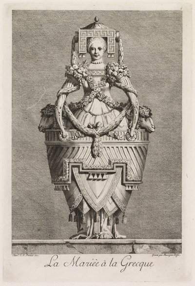 Gresk maskerade: Den greske bruden (Plate 6) av Benigno Bossi