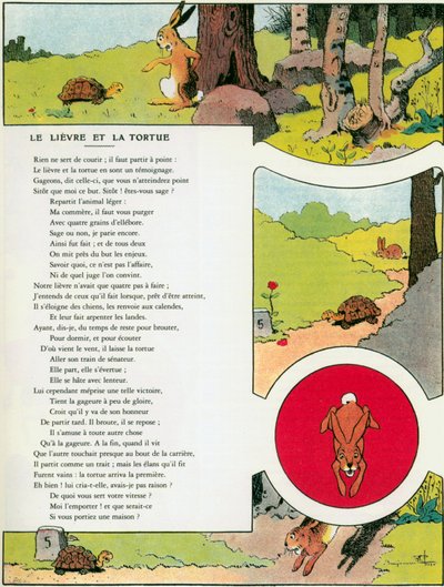 The Hare and the Tortoise, illustrasjon fra 
