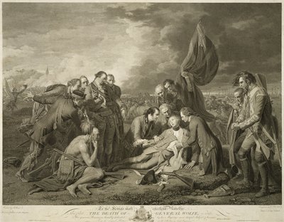 General Wolfes død, 1. januar av Benjamin (after) West