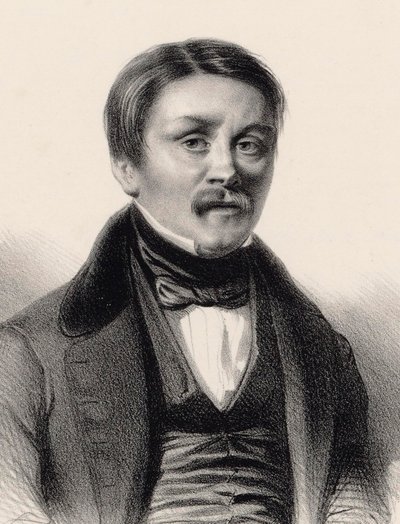 Portrett av organisten og komponisten Hippolyte Monpou 1804-1841, 1840. av Benjamin