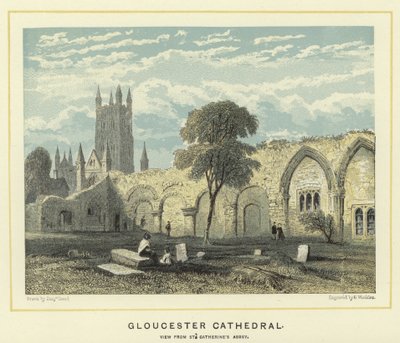 Gloucester Cathedral, utsikt fra St Catherine