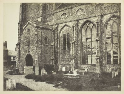Sørsiden av Cromer kirke, ca. 1850-tallet. av Benjamin Brecknell Turner