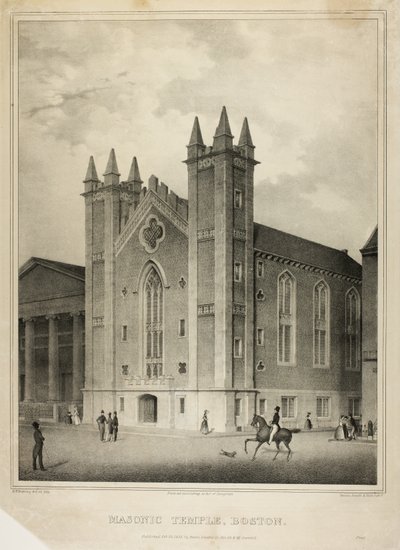Frimurertempel, Boston av Benjamin F. Nutting