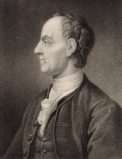 Portrett av matematikeren Leonhard Euler 1707-1783, 1850. av Benjamin Holl