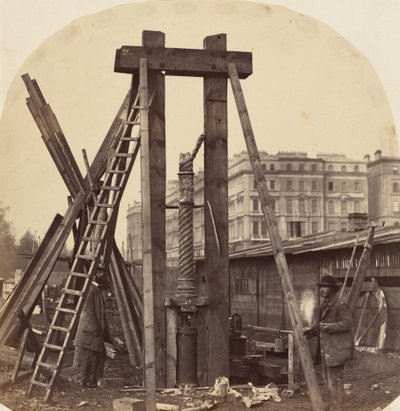 Byggingen av den internasjonale utstillingen i South Kensington i 1862, 1862 (bilde) av Benjamin L. Spackman