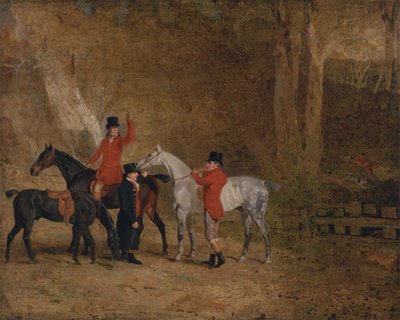 Revejaktscene av Benjamin Marshall