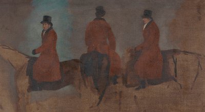 Studier av ryttere i jaktfeltet av Benjamin Marshall