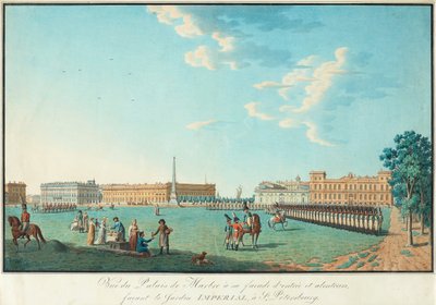 Marmorpalasset i St. Petersburg, ca. 1800 av Benjamin Paterssen