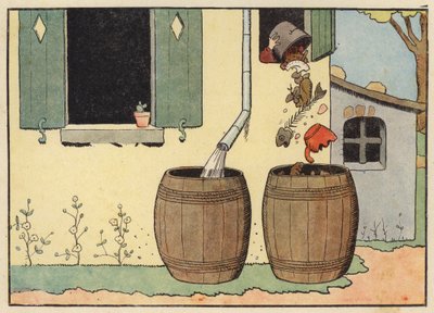 Illustrasjon for Chantecler av Benjamin Rabier (farge litho) av Benjamin Rabier