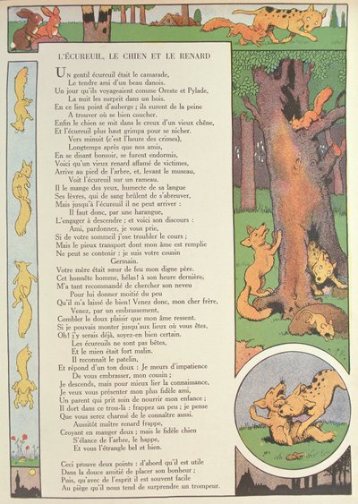Ekornet, hunden og reven, fra 